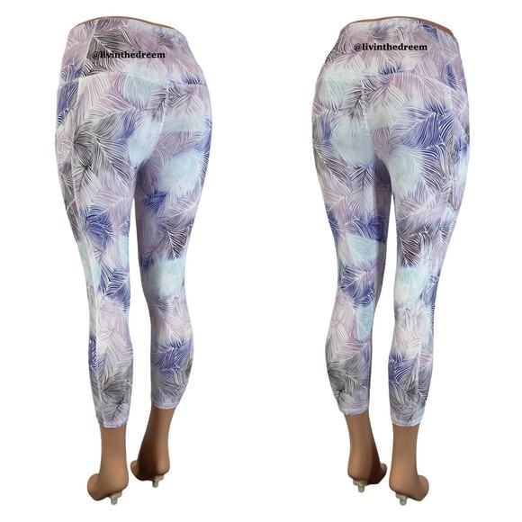 Women's Gaiam Om High-Waisted Pocket Yoga Capri Legging SZ S $48 - Picture 6 of 8